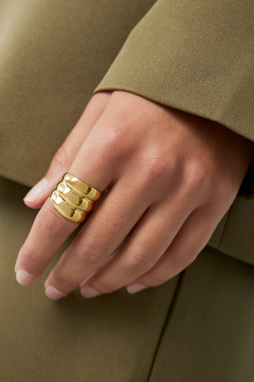 bague trois en une rangée