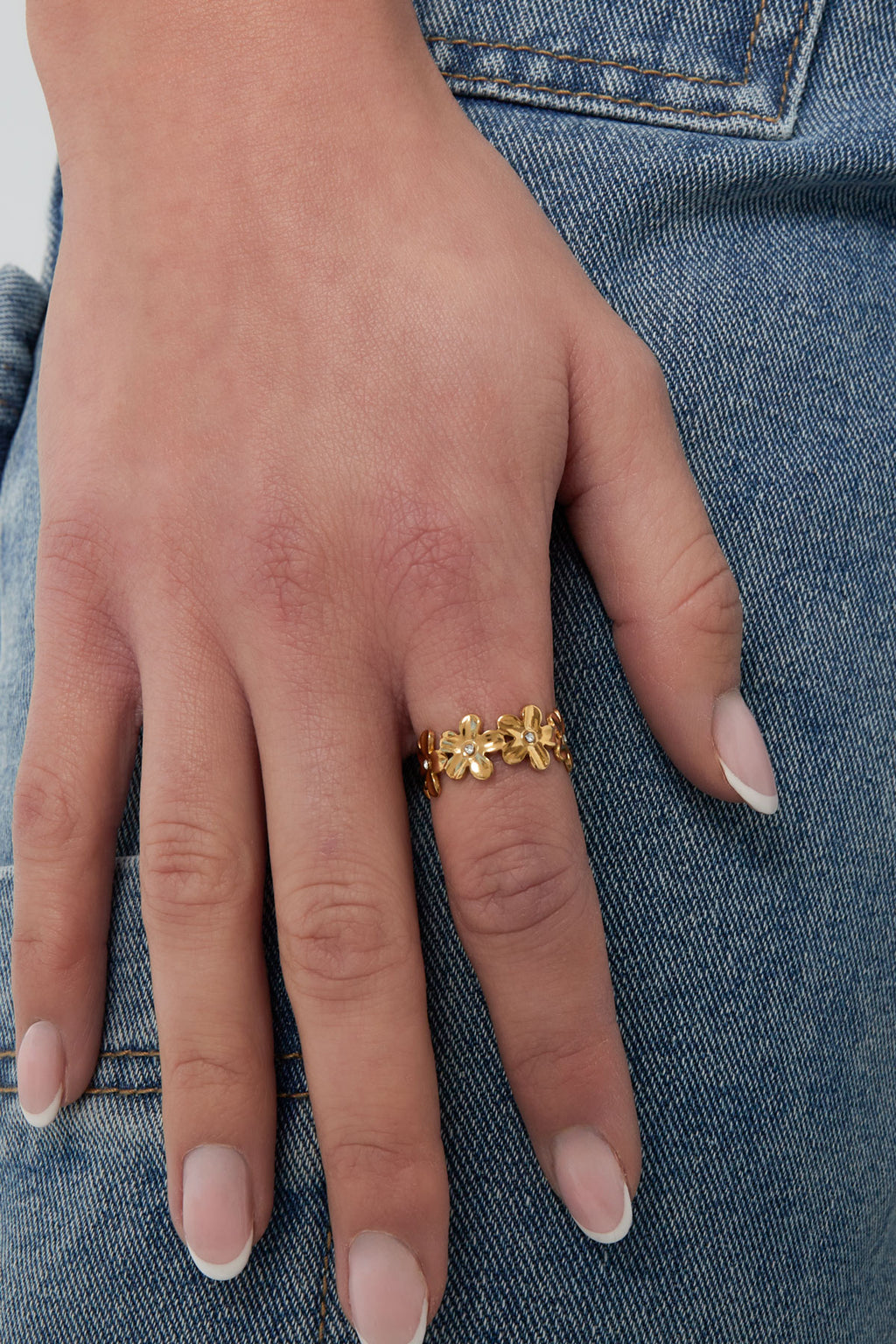 bague fleurs infinies