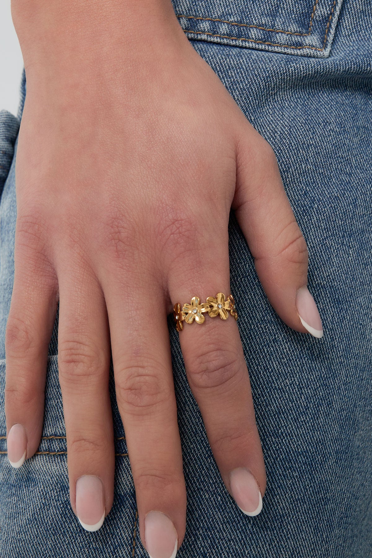 bague fleurs infinies