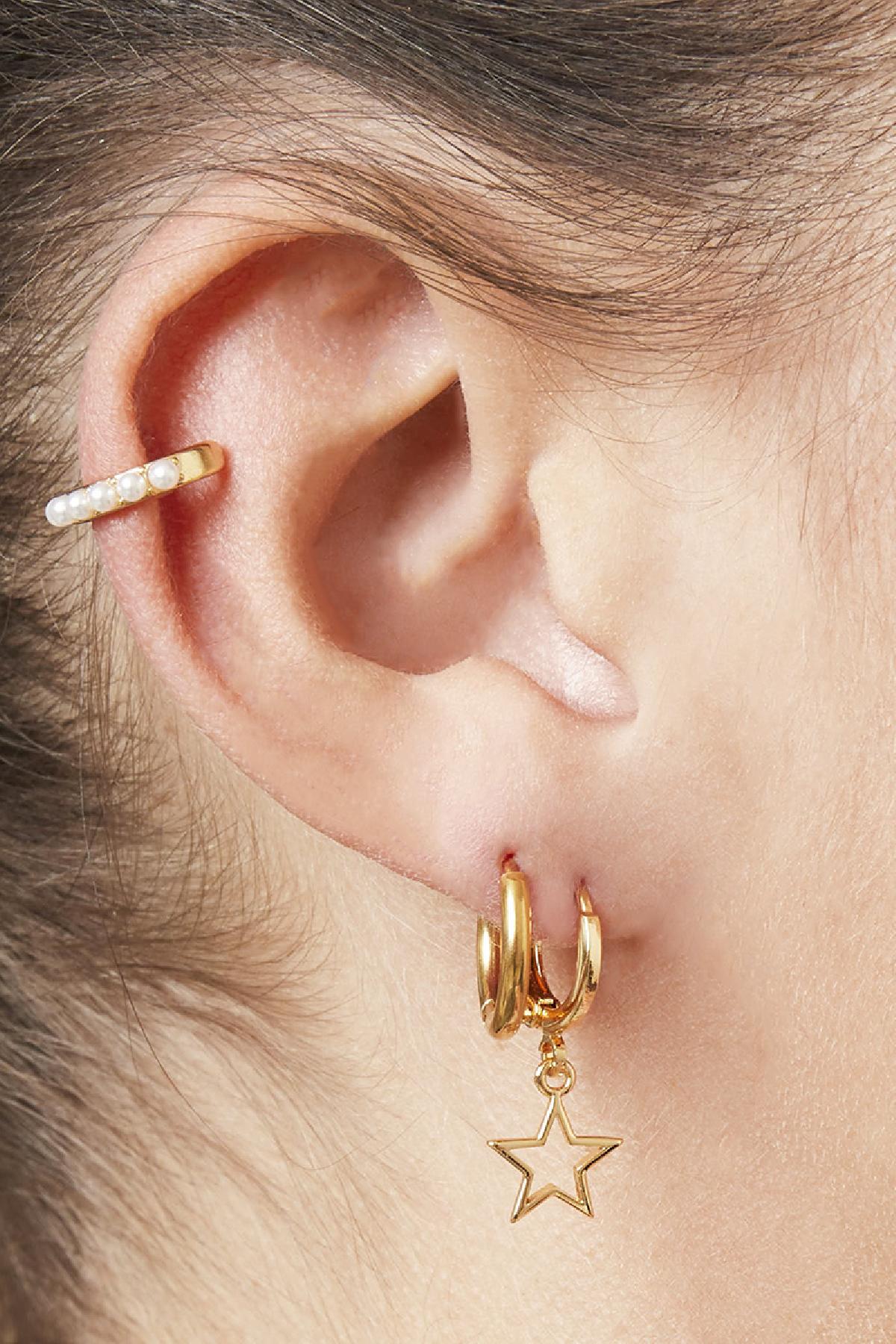 Boucles d'oreilles Little Hoops 1.4cm Argenté Acier inoxydable