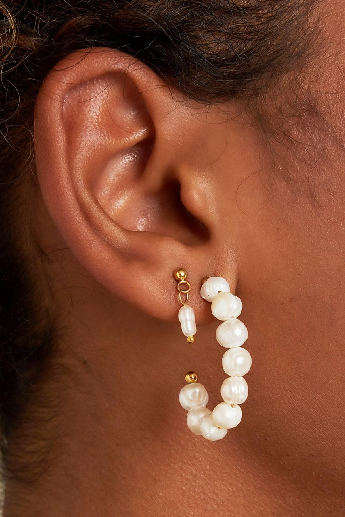 Boucles d'oreilles pendantes en acier inoxydable, forme irrégulière, collection décontractée et simple pour femmes