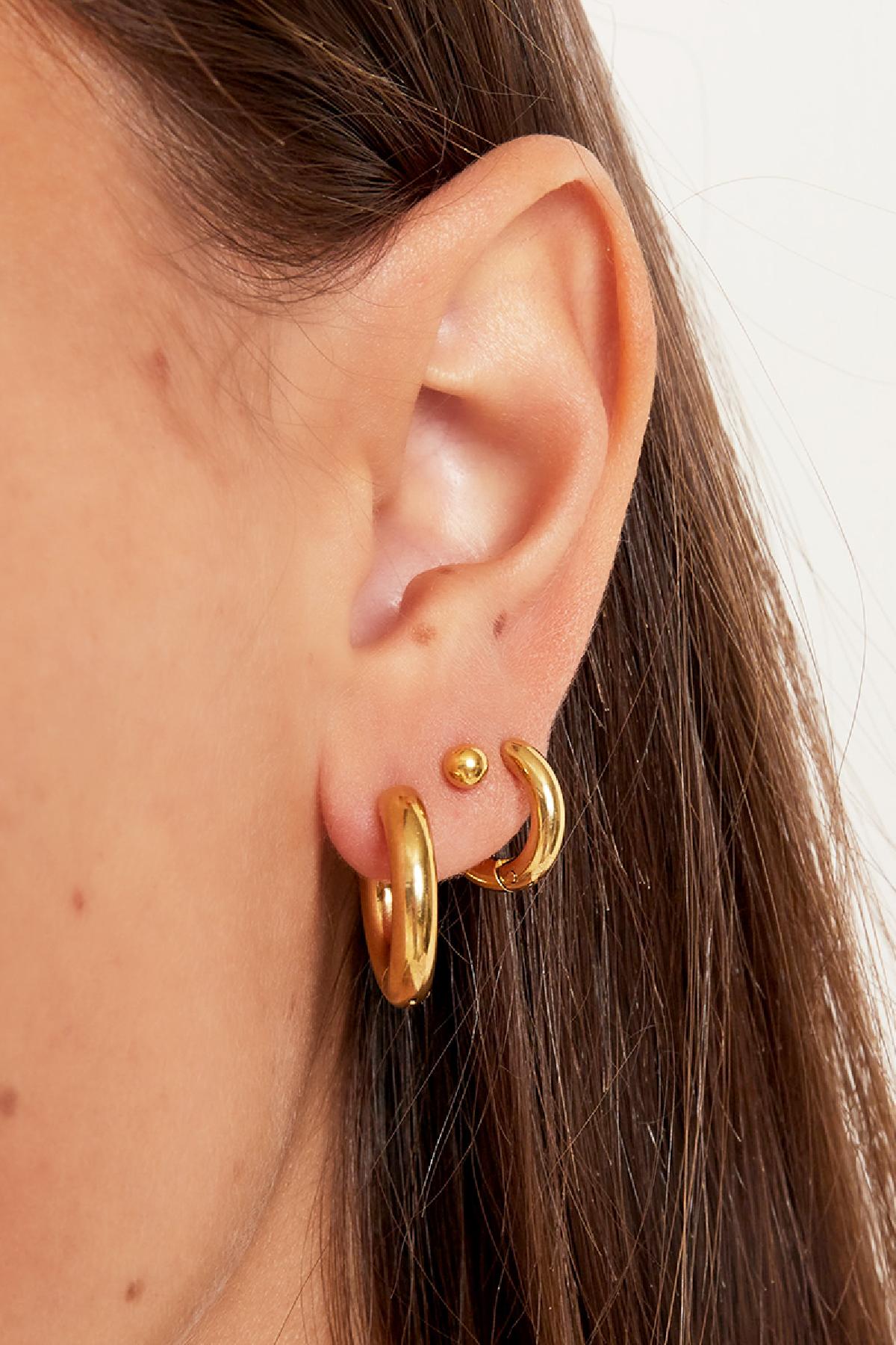 Boucles d'oreilles créoles basiques - mini acier inoxydable