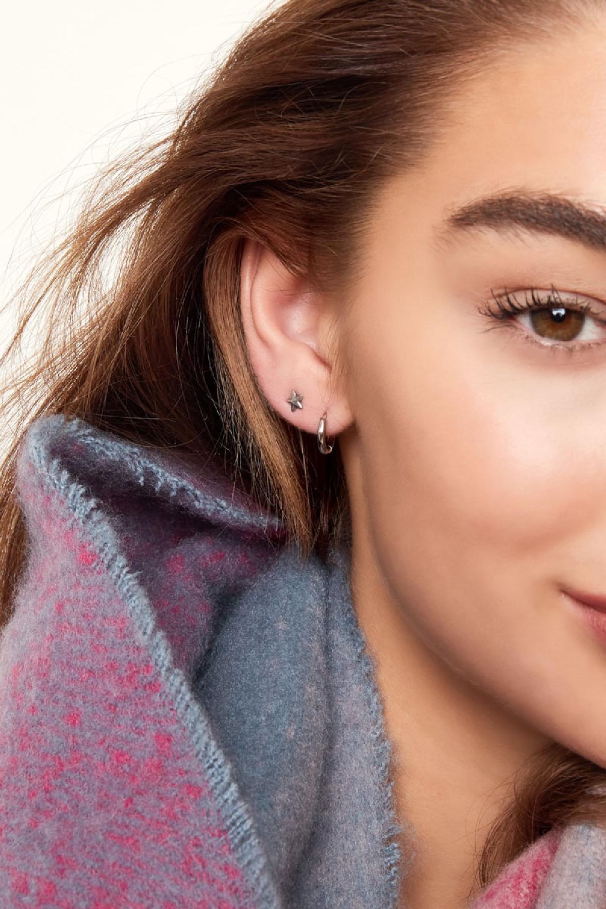 Boucles d'oreilles créoles simples XXS en acier inoxydable
