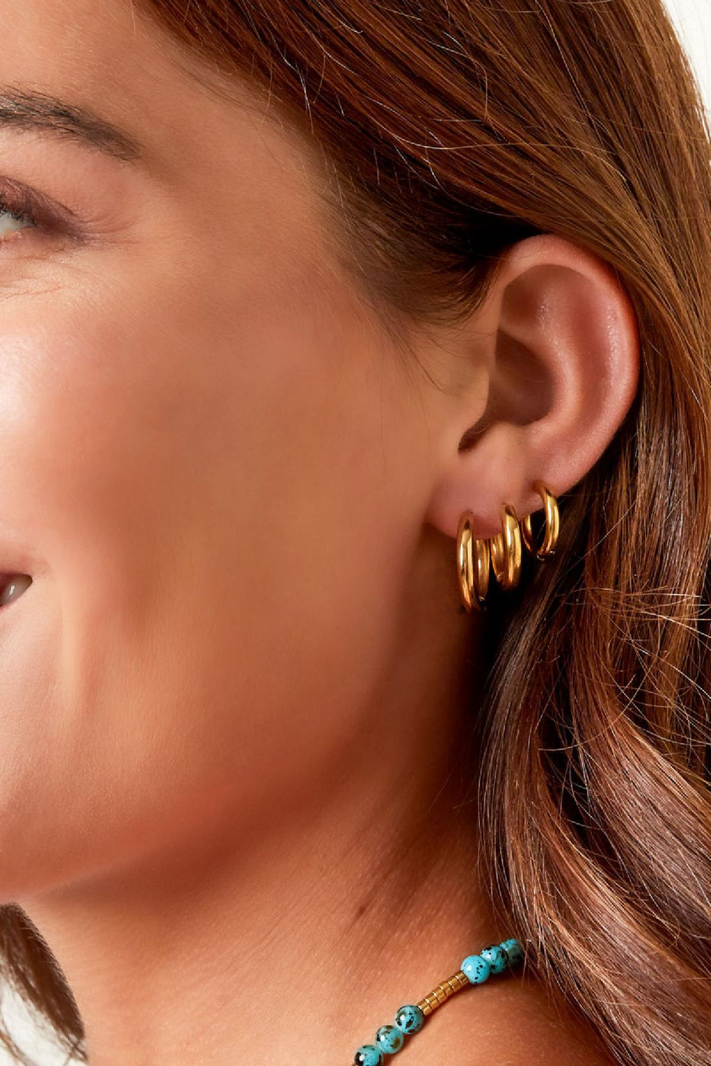 Ensemble de 3 boucles d'oreilles créoles