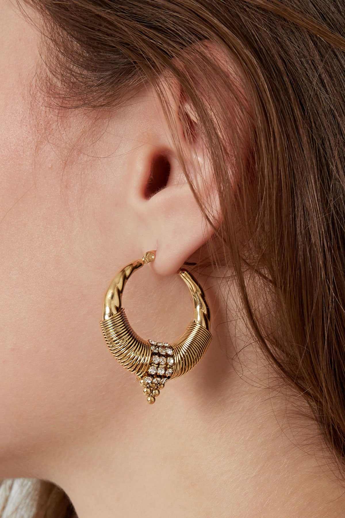 Boucles d'oreilles ambiance bohème - doré