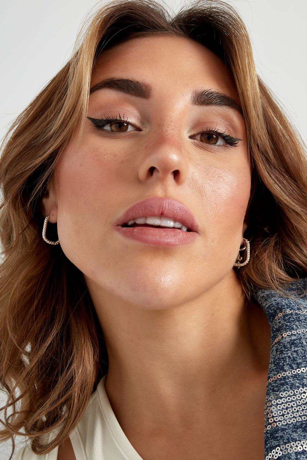 Boucles d'oreilles côtelées allongées - doré