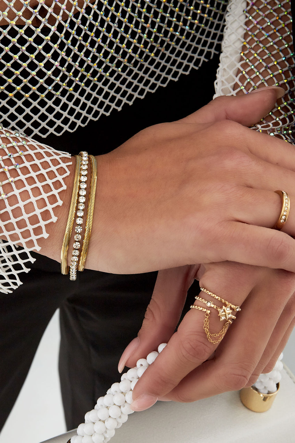 bracelet ludique avec du bling