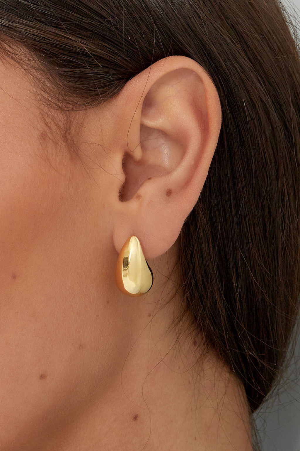 Boucles d'oreilles pendantes mini - doré