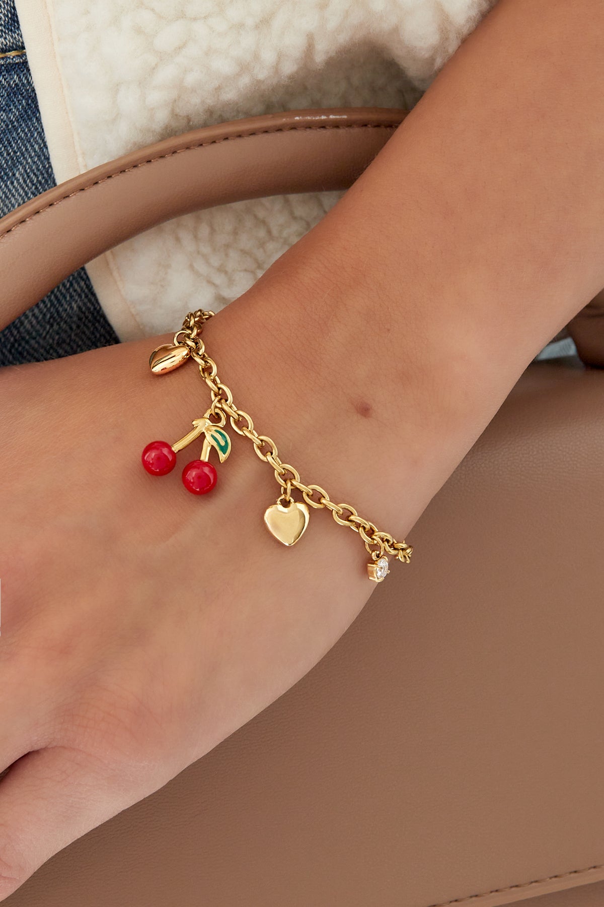 bracelet à breloques cherish