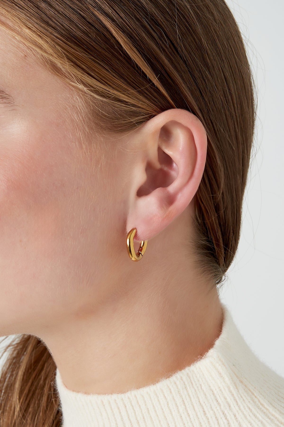 boucles d'oreilles courbes douces