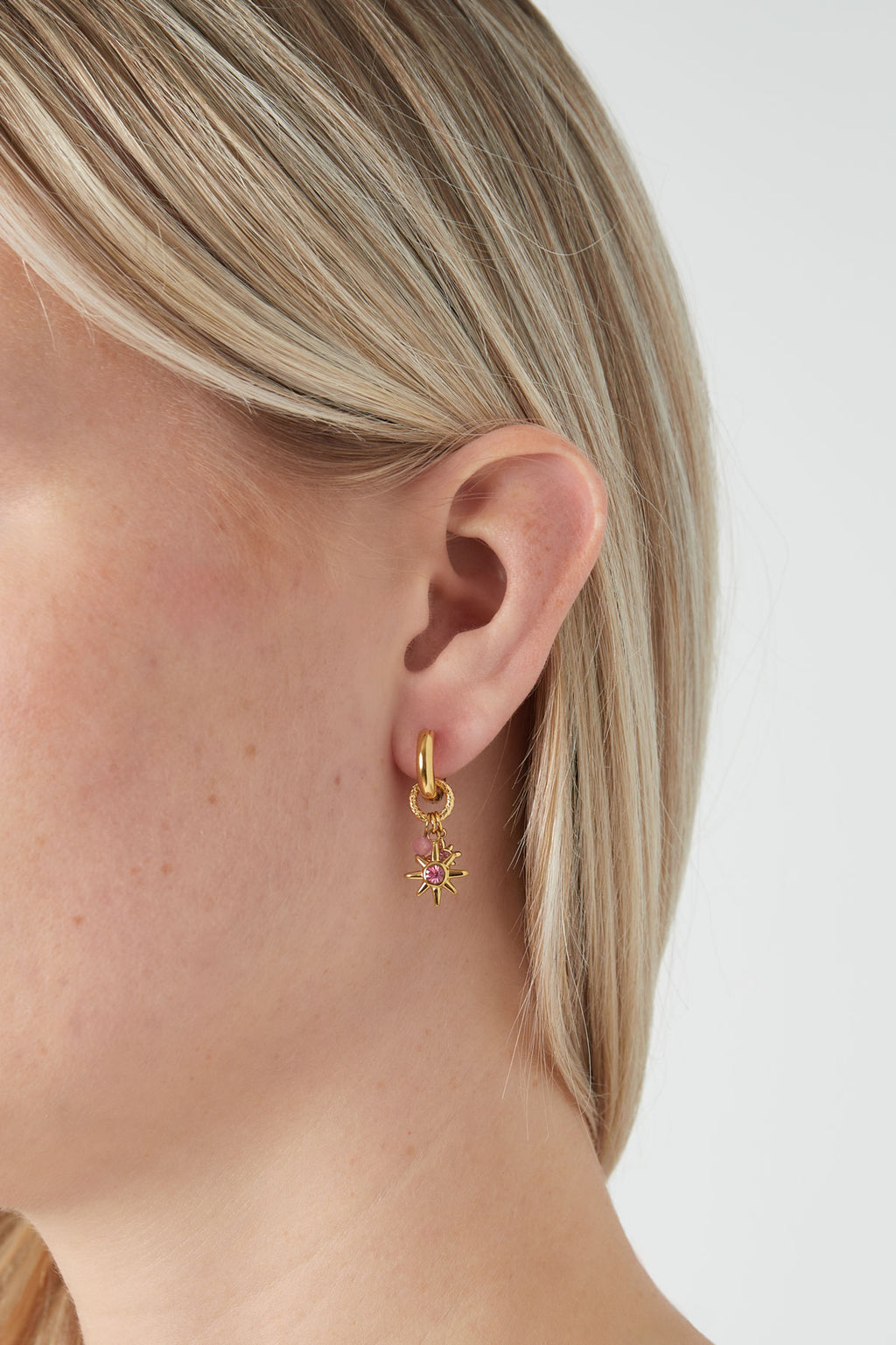 boucles d'oreilles starlight rose
