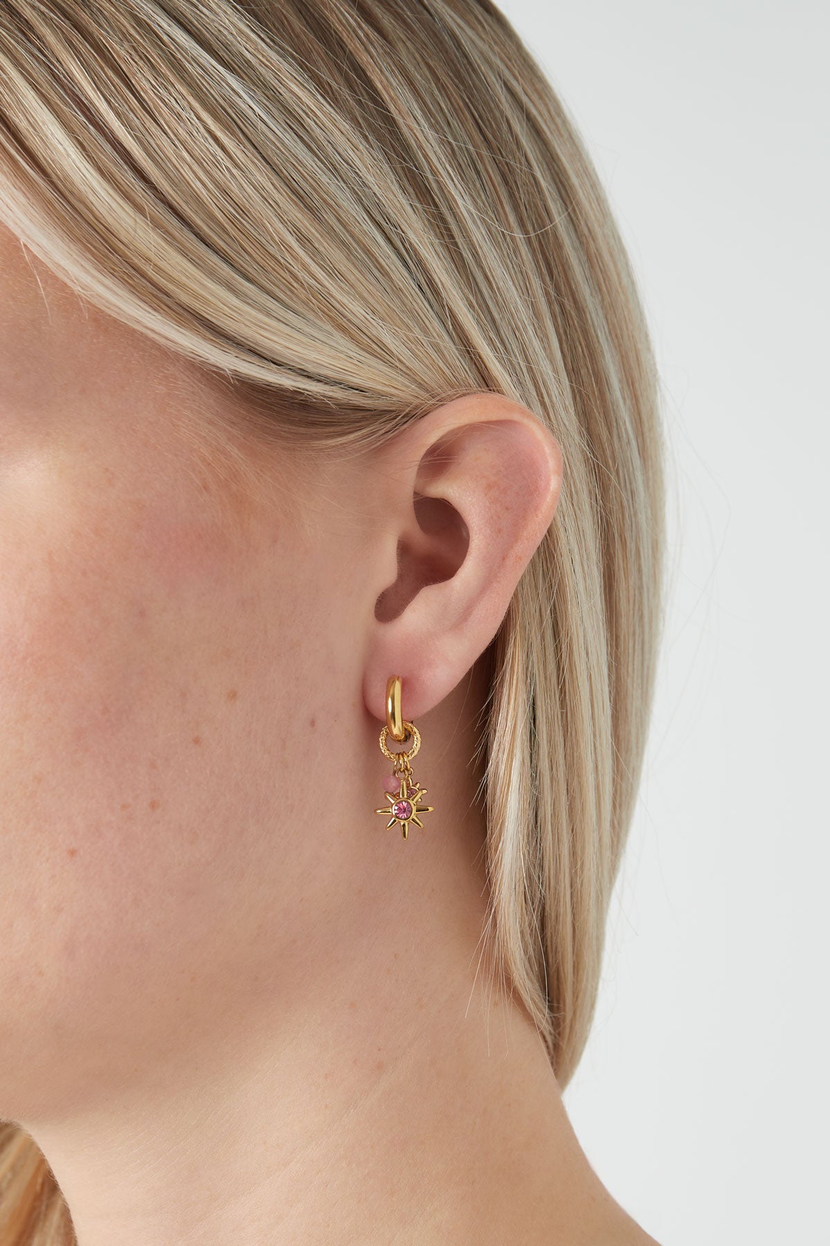 boucles d'oreilles starlight rose