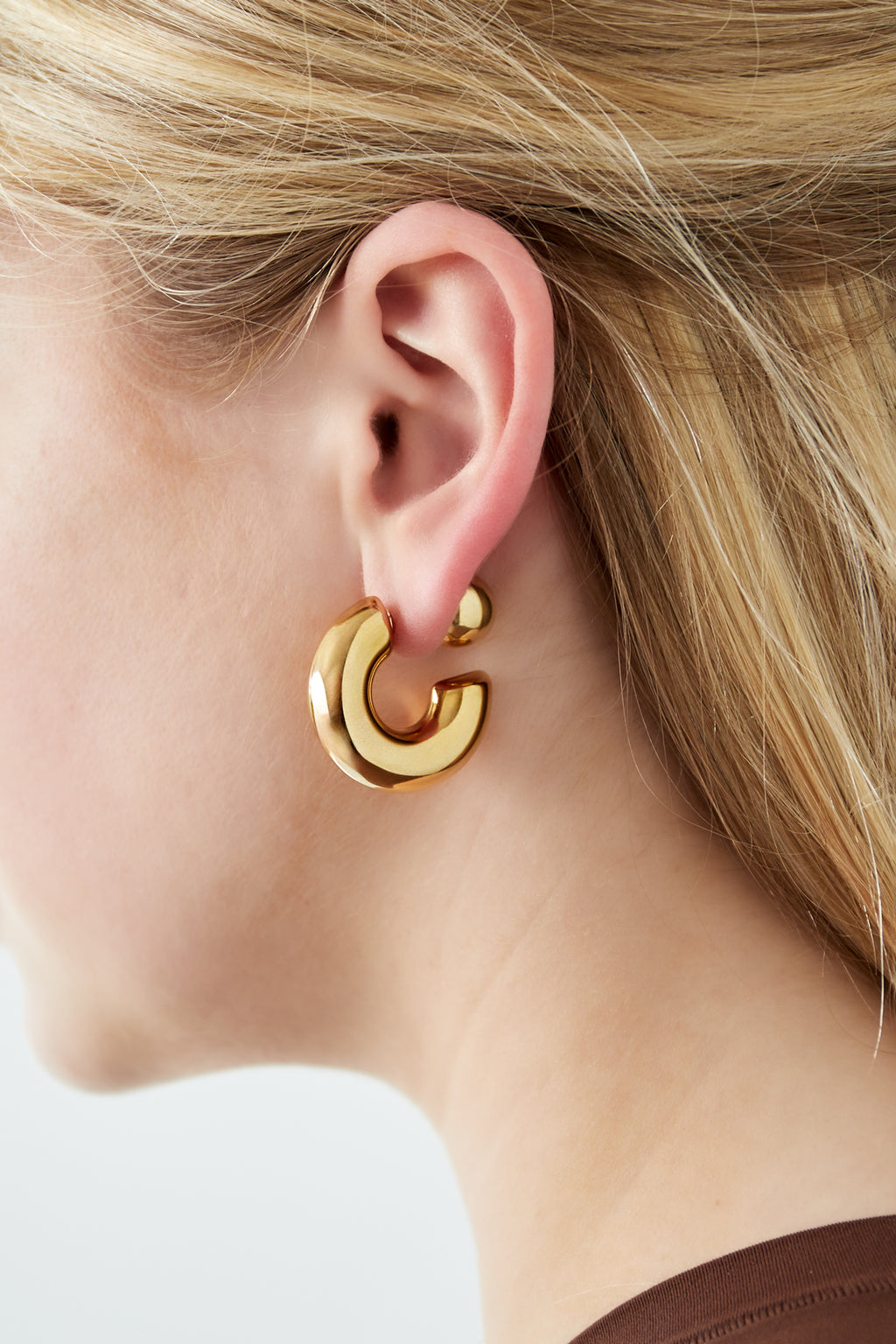 Boucles d'oreilles créoles cercle Casual Daily Simple Series Bijoux pour femmes