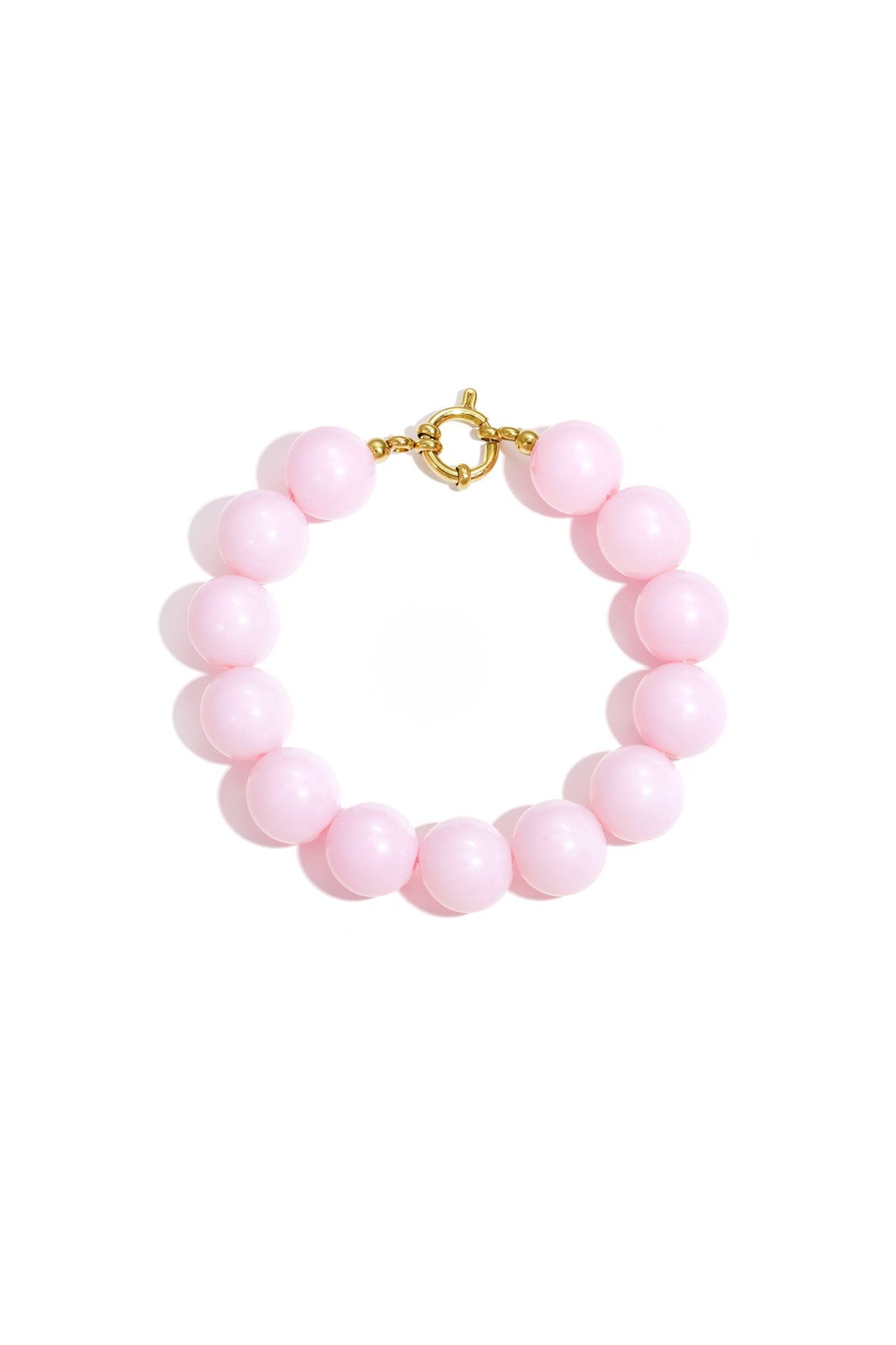 Bracelet à grosses perles et fermeture avant