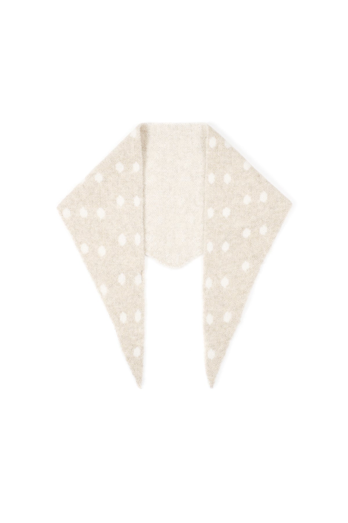 Écharpe triangulaire à pois audacieux