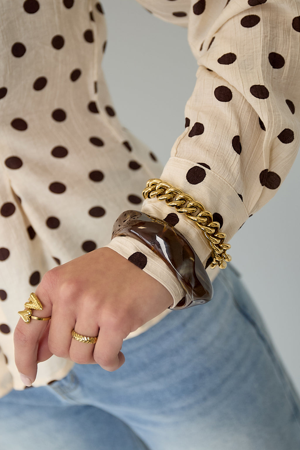 Bracelet à maillons statement
