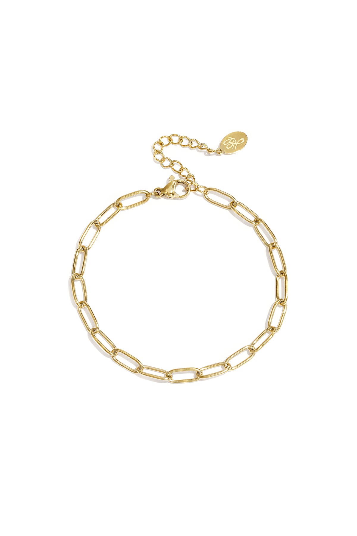 Bracelet basique à maillons en acier inoxydable