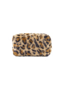 Trousse de maquillage souple en léopard
