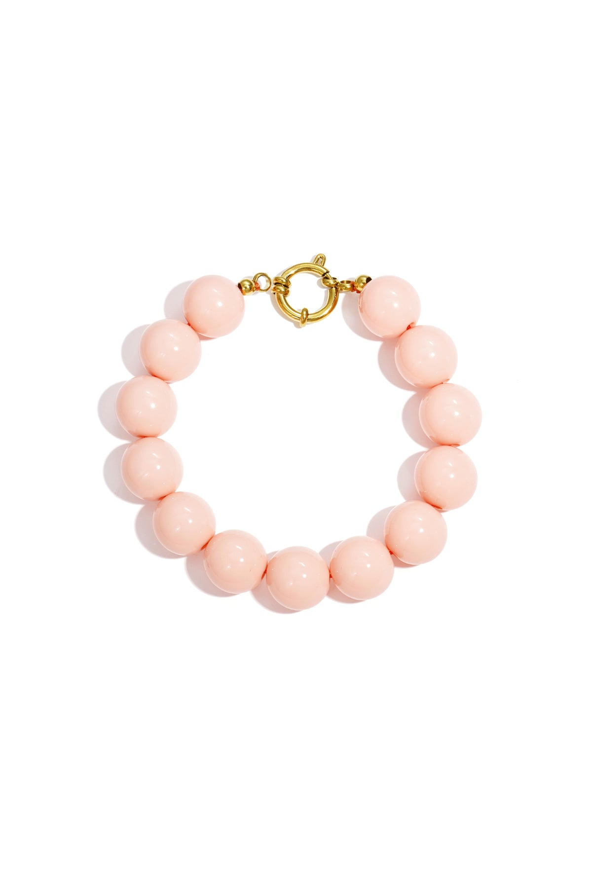 Bracelet à grosses perles et fermeture avant