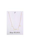 Collier Dear Mama Couleur or Acier inoxydable