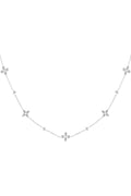 Collier de fête fleuri - doré 