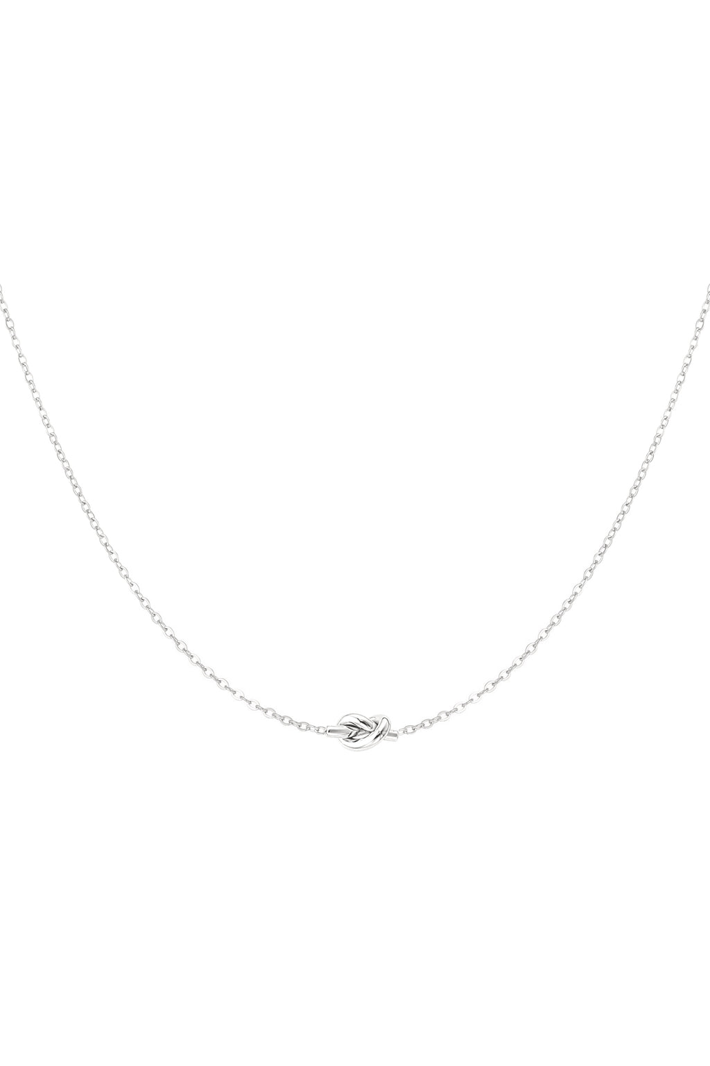 Collier simple avec breloque nouée - doré 