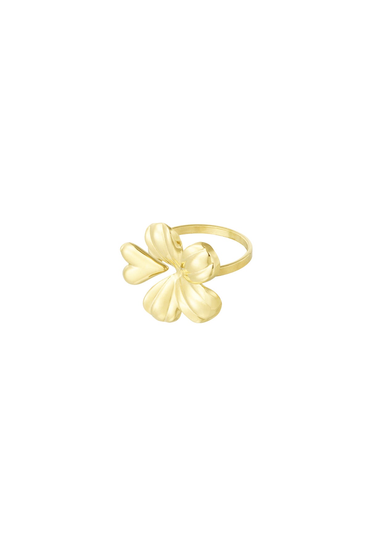 bague romance florale