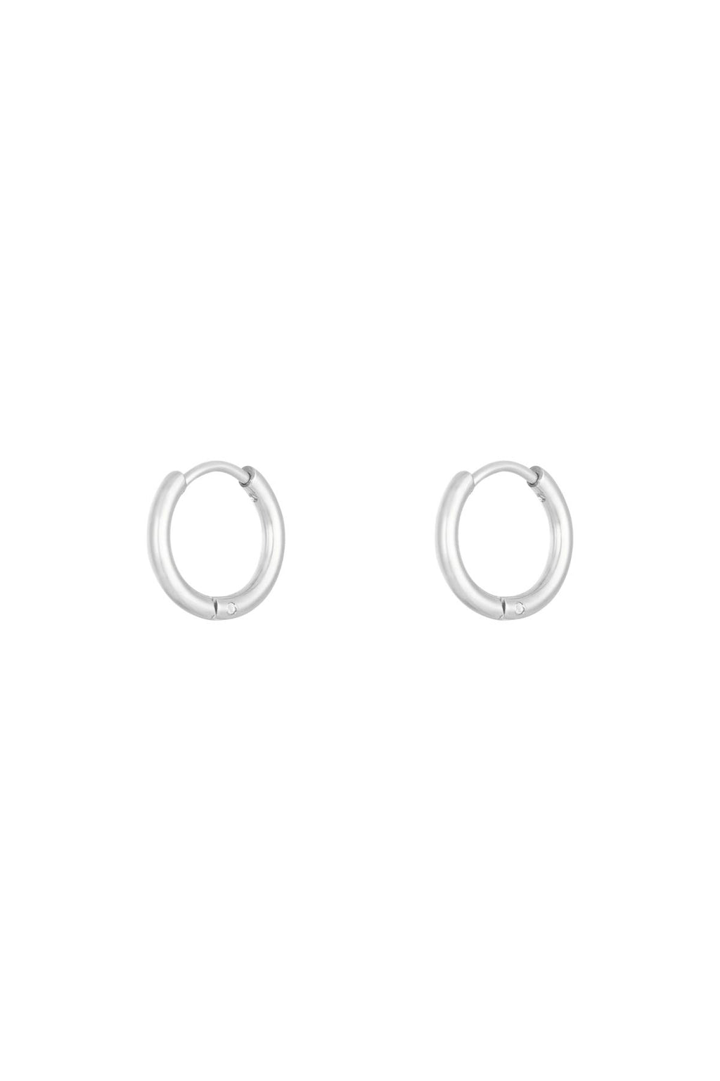 Boucles d'oreilles Little Hoops 1.4cm Argenté Acier inoxydable