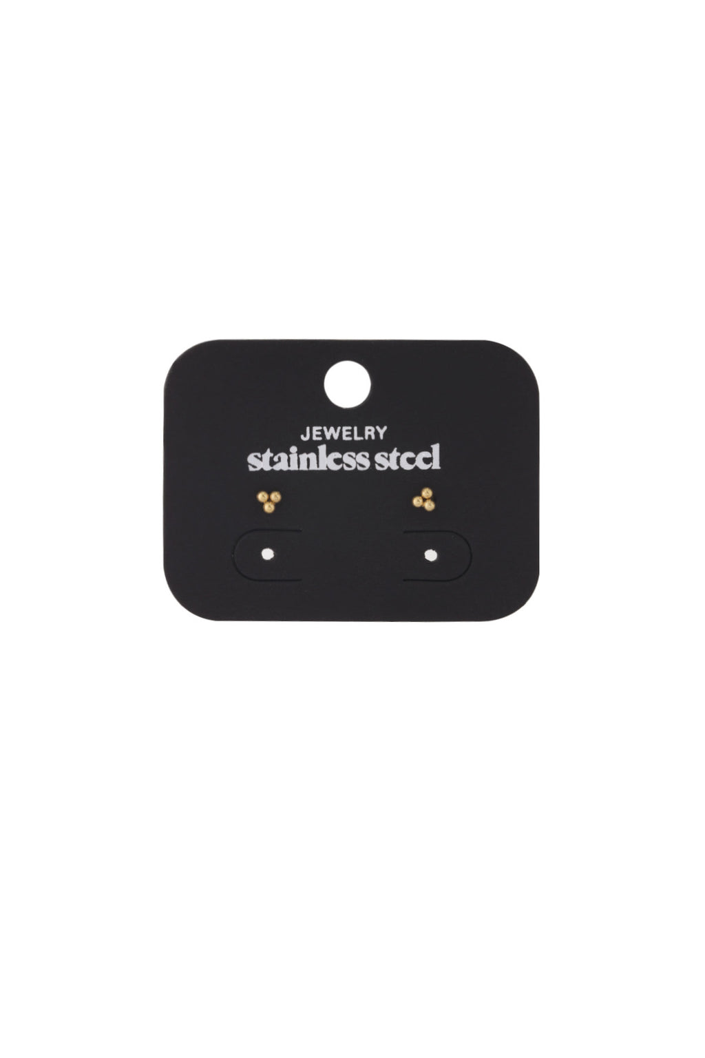 Boucles d'oreilles Triple Bullet Argenté Acier inoxydable