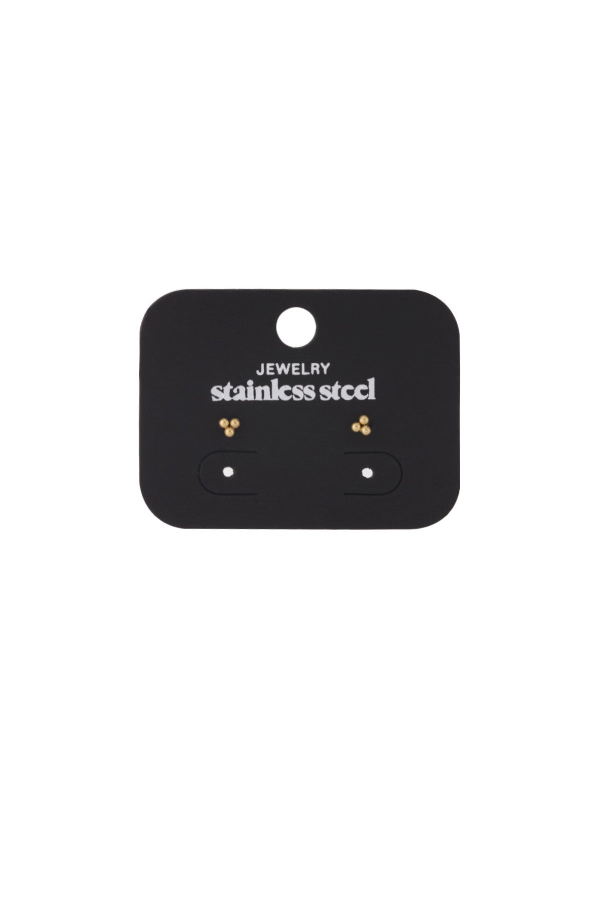 Boucles d'oreilles Triple Bullet Argenté Acier inoxydable