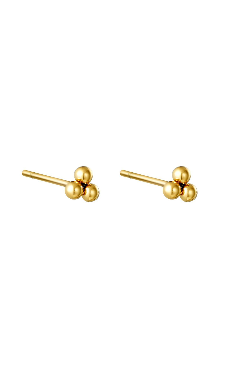 Boucles d'oreilles Triple Bullet Argenté Acier inoxydable