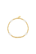 Bracelet pearl mix Couleur or Acier inoxydable