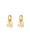 Boucles d'oreilles basic trèfle à quatre feuilles - doré Acier Inoxydable