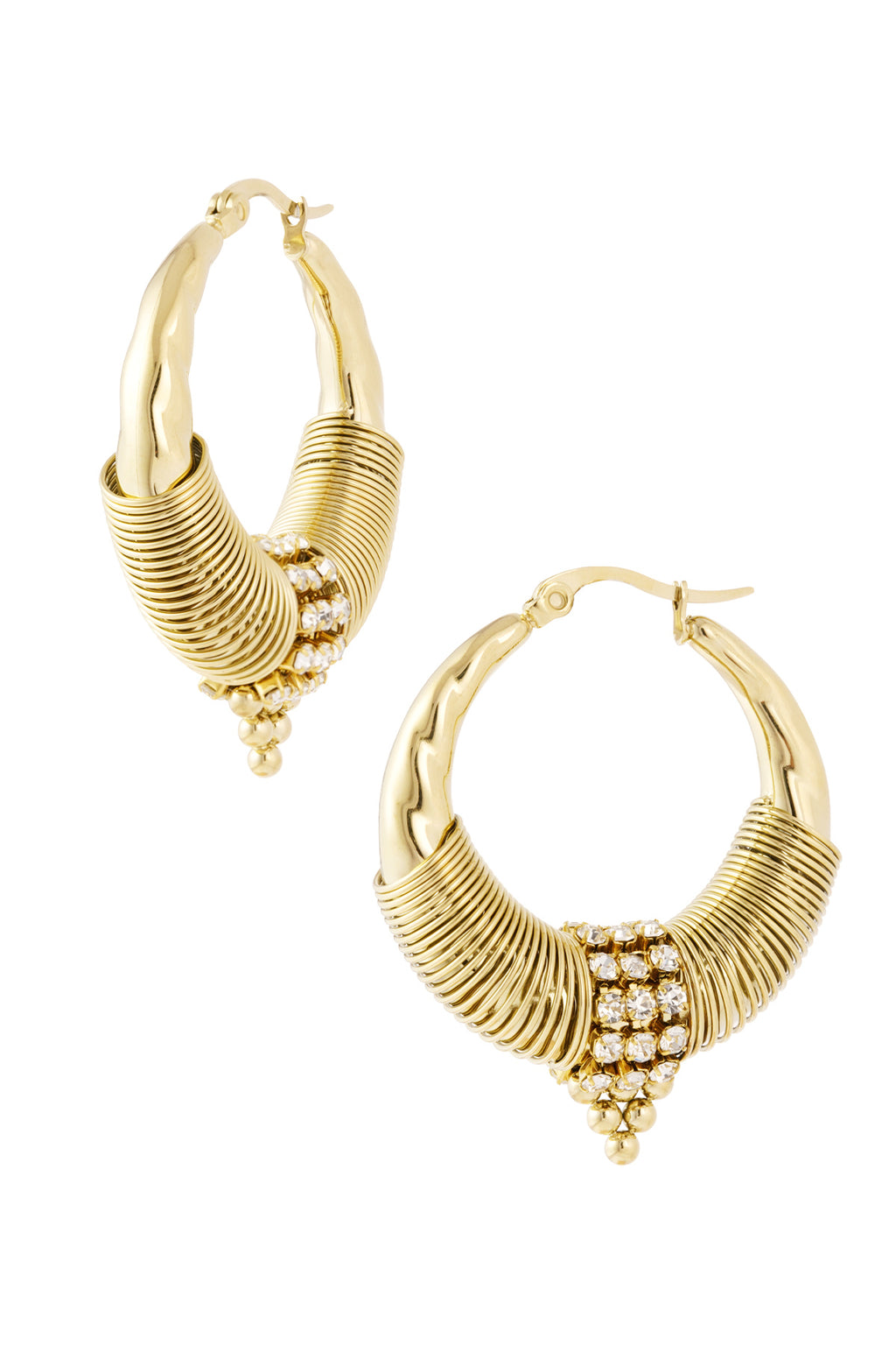 Boucles d'oreilles ambiance bohème - doré