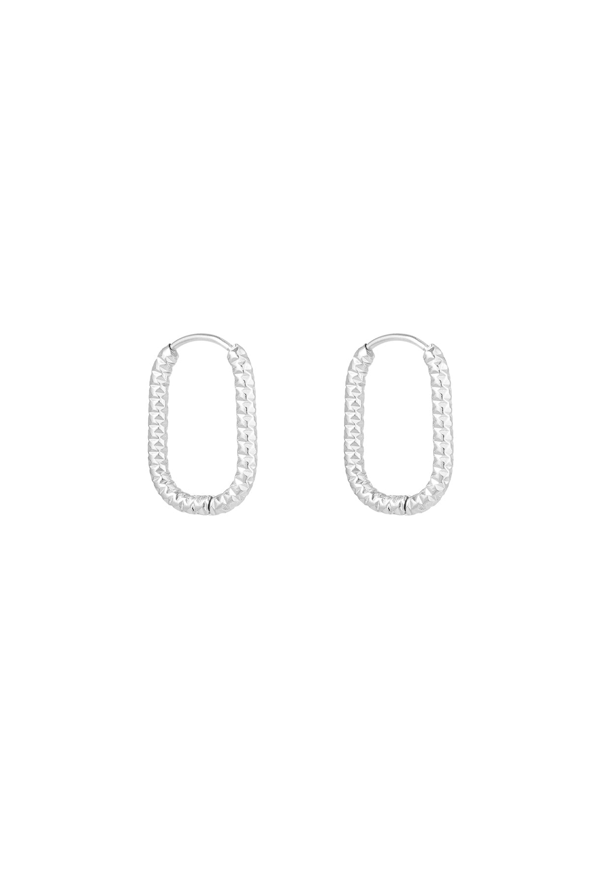 Boucles d'oreilles côtelées allongées - doré