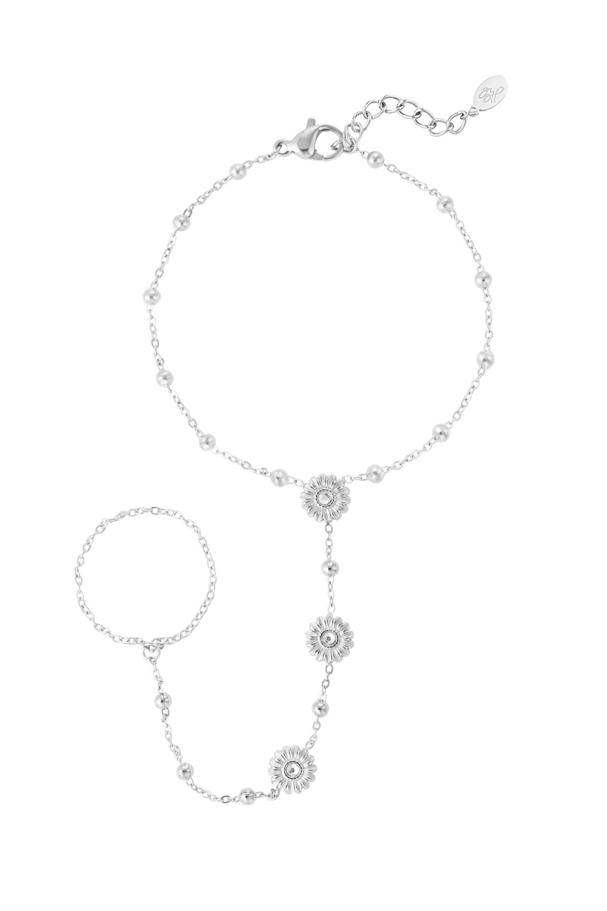 Bracelet finesse florale - doré