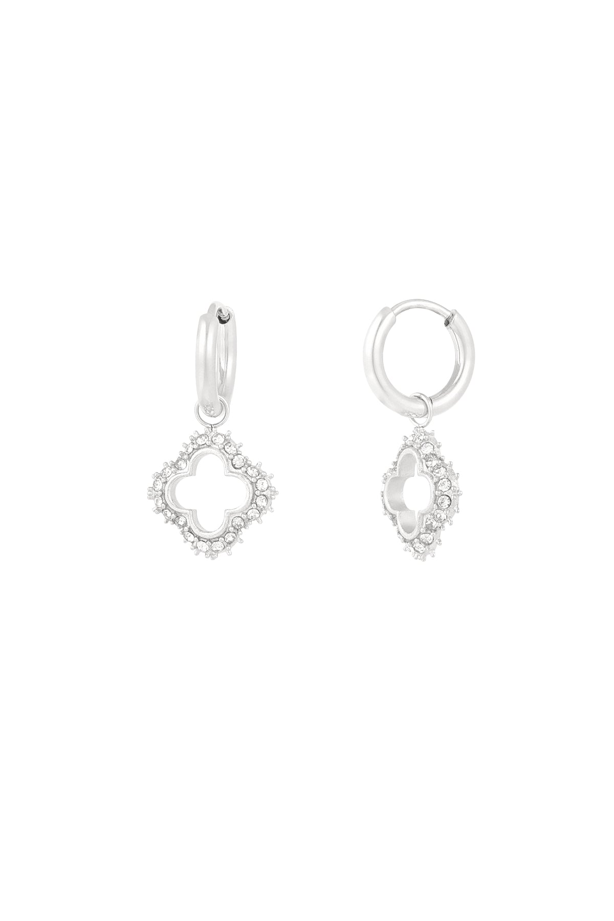 boucles d'oreilles charms diamant porte-bonheur