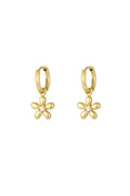 Boucles d'oreilles marguerite doo - doré