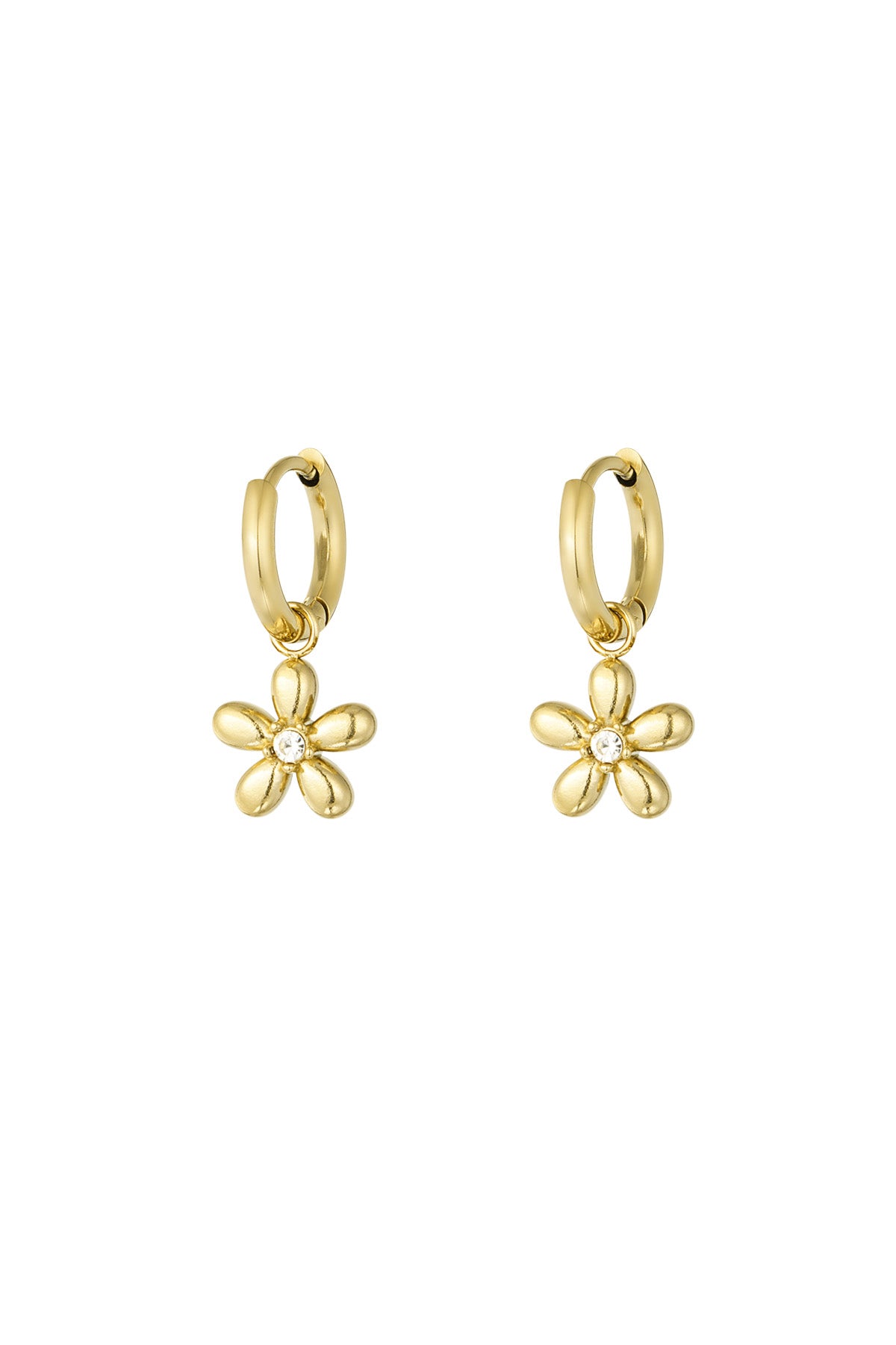 Boucles d'oreilles marguerite doo - doré