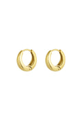 Boucles d'oreilles créoles basiques moyennes - doré