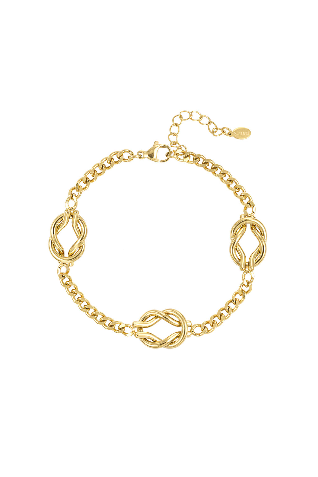 Bracelet Noeud d'Amour - doré