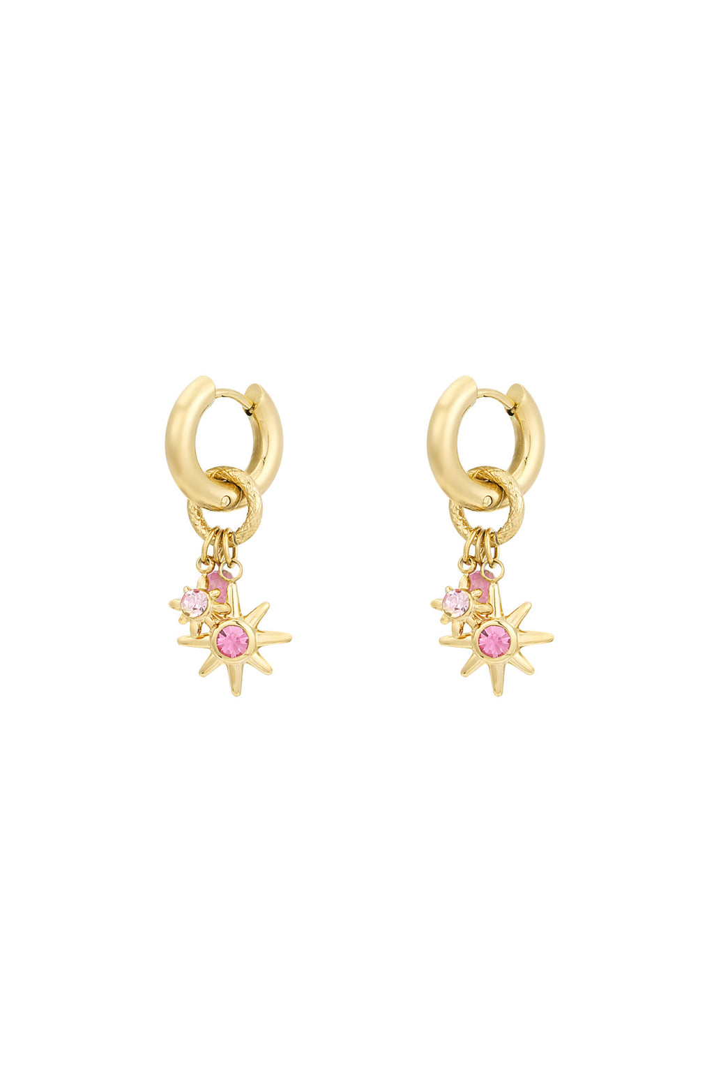 boucles d'oreilles starlight rose