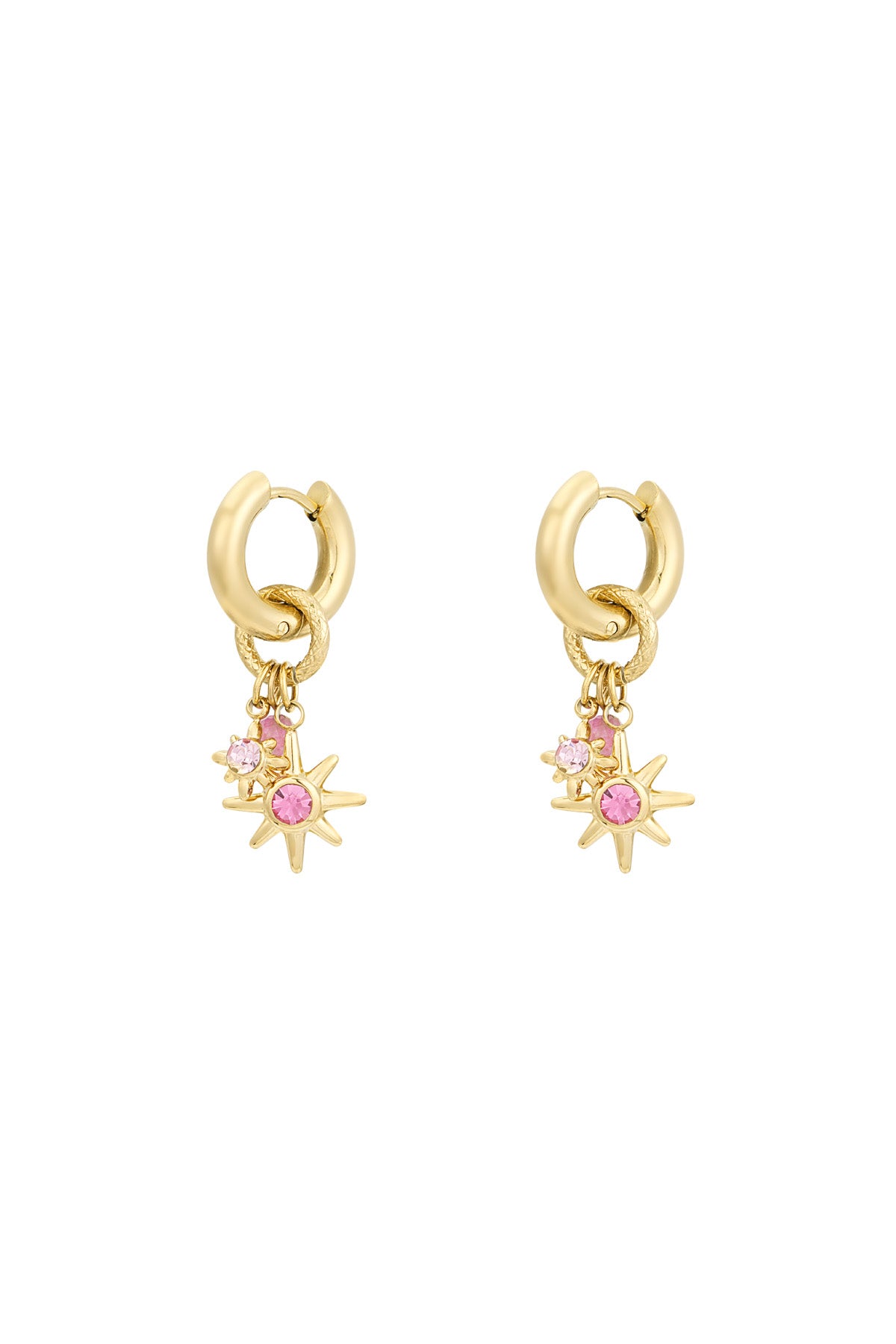 boucles d'oreilles starlight rose