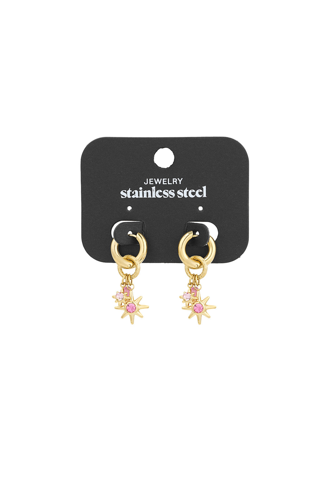 boucles d'oreilles starlight rose