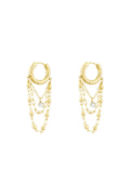 boucles d'oreilles enchaînées