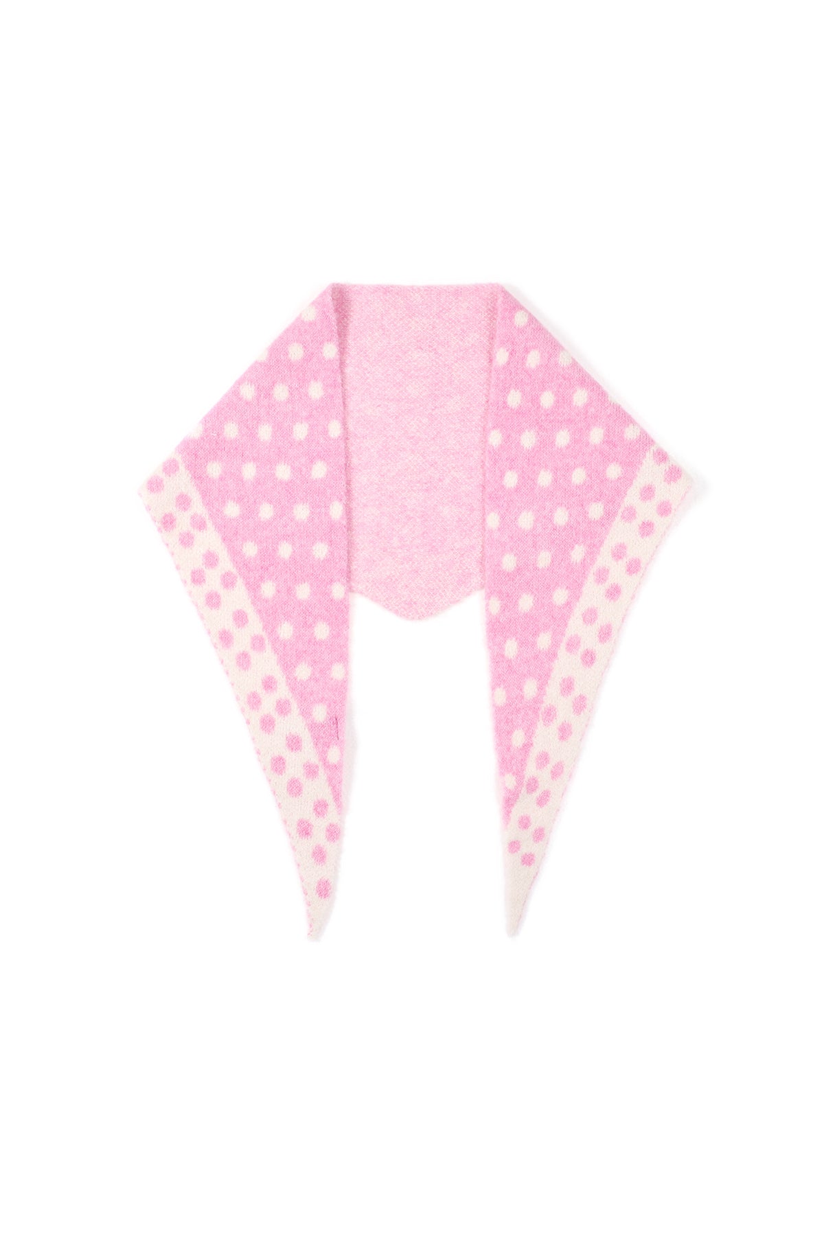 Écharpe triangulaire à pois fins