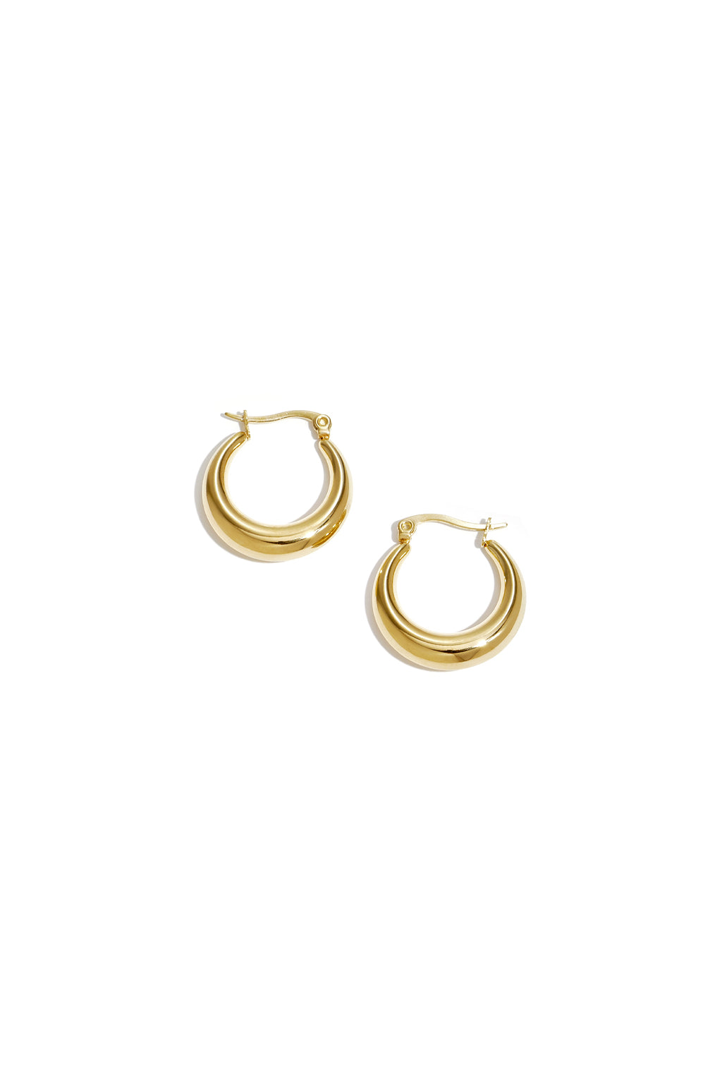 Boucles d'oreilles arquées en acier inoxydable