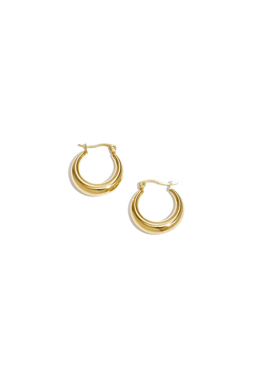 Boucles d'oreilles arquées en acier inoxydable