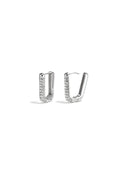 Boucles d'oreilles scintillantes en acier inoxydable