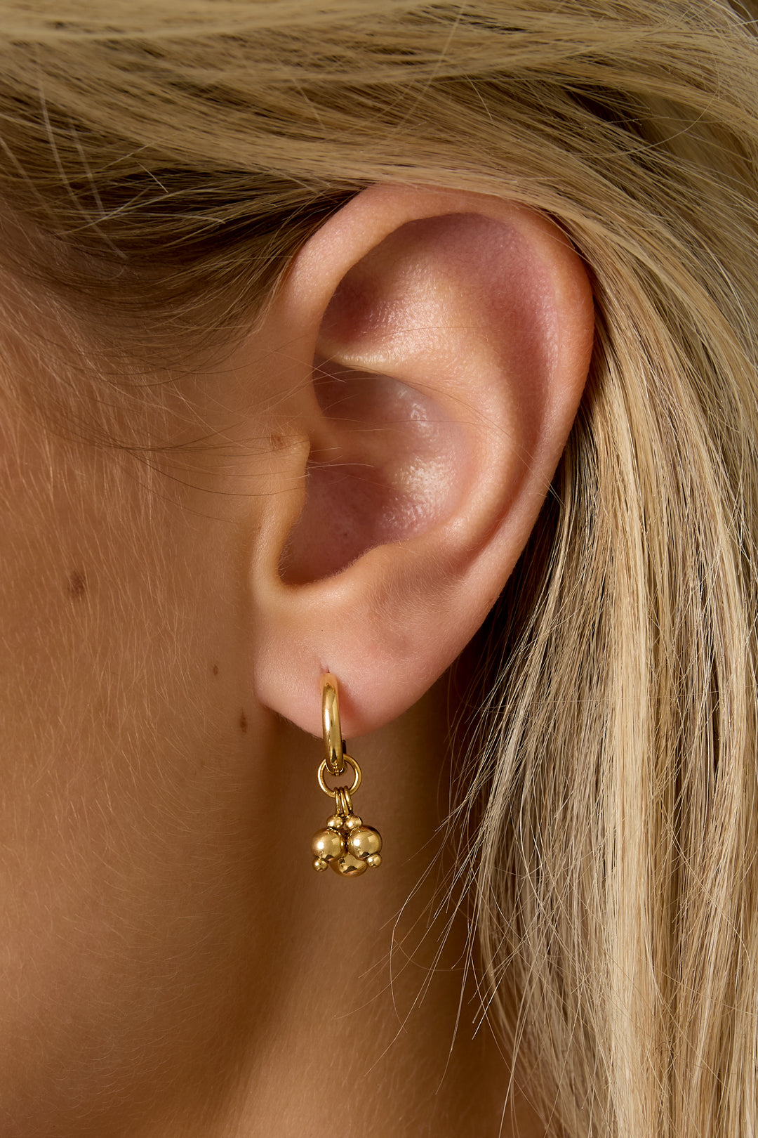 Boucles d'oreilles pendantes en acier inoxydable, forme irrégulière, série décontractée, simple et quotidienne, bijoux pour femmes
